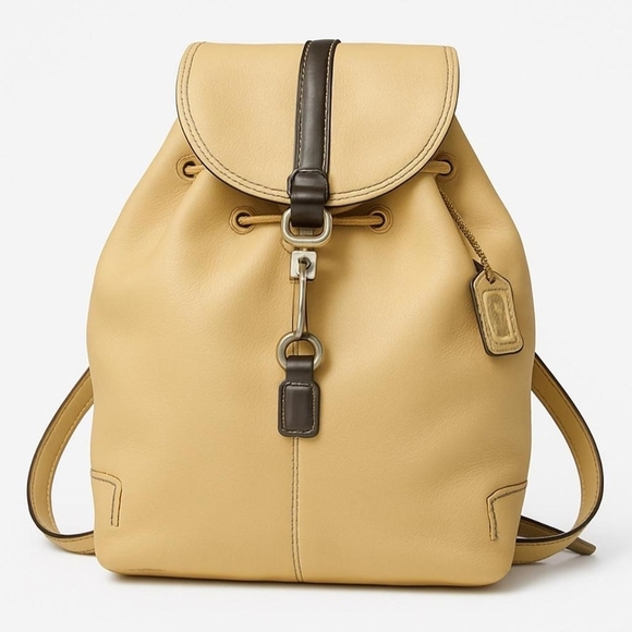 Coach Handbags - Coach Legacy Leather Drawstring Backpack